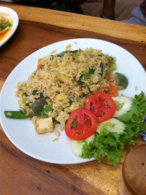 Green Curry fried rice at Ethos in Bangkok