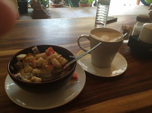 Best granola since a long time. A lots of fruits  at Ethos in Bangkok