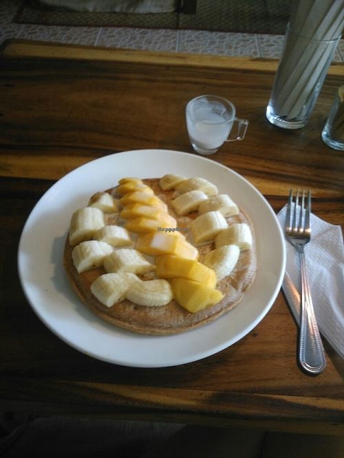 the fluffiest and best pancake i had at Ethos in Bangkok