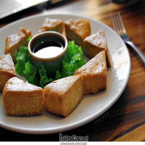fried tofu at Ethos in Bangkok