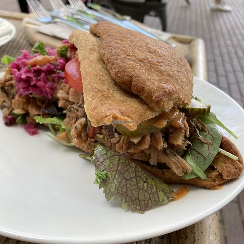 Greet sandwich! at Veggie Galore in Nijmegen