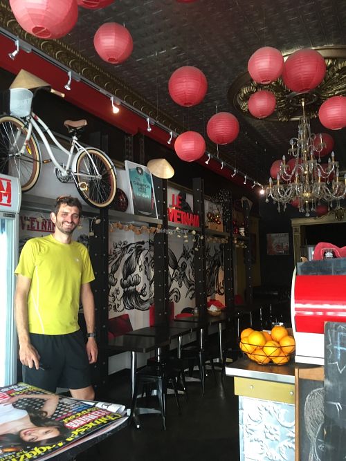 Inside cafe at Le Vietnam Cafe in Perth