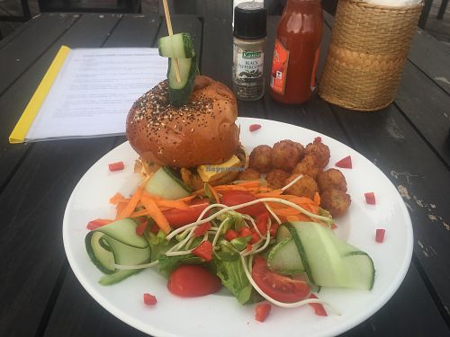 Vegan Cheeseburger  at Boss Burger in Luang Prabang
