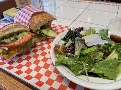 the omelette sandwich  at  Cafe Landwer in Vaughan