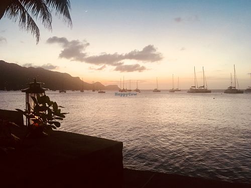 View from outdoor seating  at Mac's Pizzeria in Port Elizabeth
