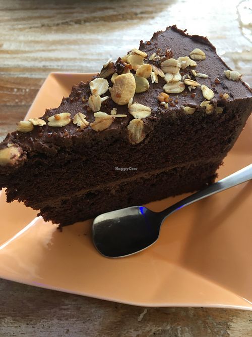 Vegan chocolate cake  at Vegan Bali in Kuta