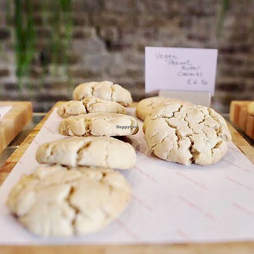 Vegan peanut butter cookies  at The Dayrooms Cafe in London