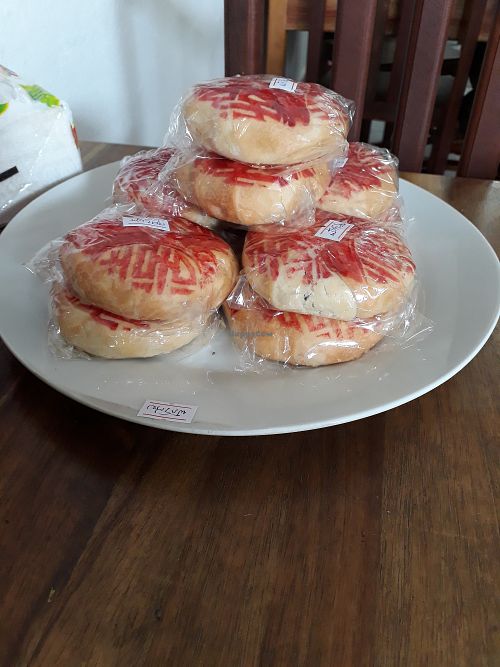 Pastry at Kuan Im Yok in Vientiane