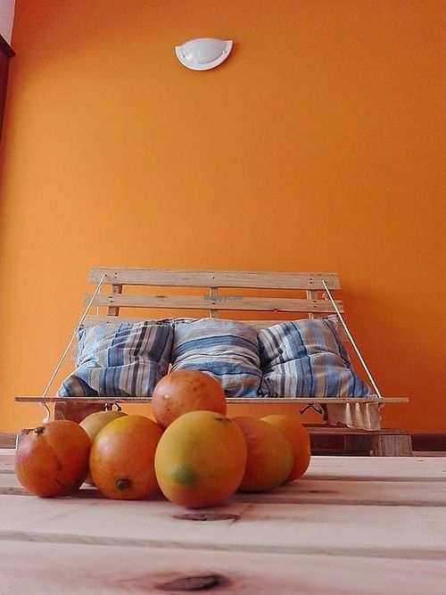 Shared living room at Simabo's Backpackers' Hostel in Mindelo