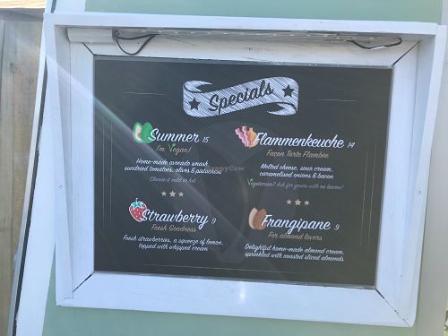 Vegan option :) at Charlie Brown's Crepes - Food Trailer in Wanaka