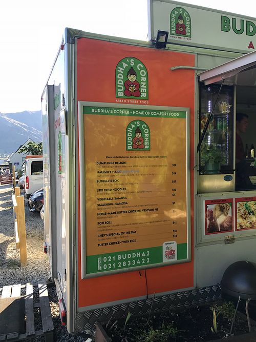 Menu at Buddha's Corner - Food Trailer in Wanaka