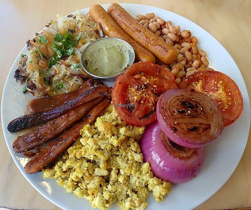 Vegan breakfast  at Madlen in Rishon Lezion
