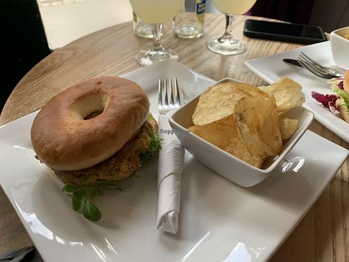 Vegan madras burger  at Bean Social in Durham