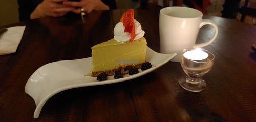 Vegan key lime pie! at Santa Fe Oxygen and Healing Bar Apothecary in Santa Fe