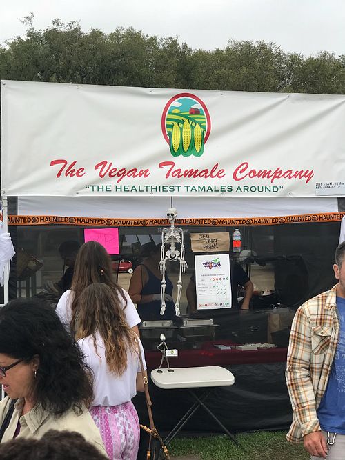 Their booth at OC Vegfest at The Vegan Tamale Company in San Bernardino