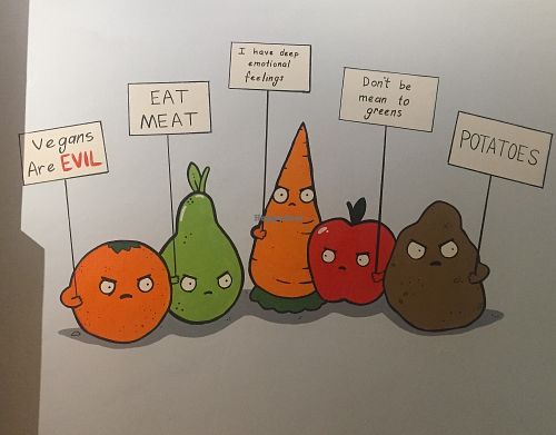 Cute wall painting at Veganevden in Istanbul