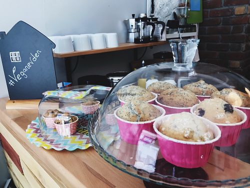Muffins  at Veganevden in Istanbul