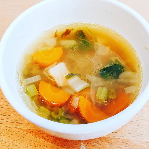 Soup of the day, its a total veggie soup. So delicious at Veganevden in Istanbul