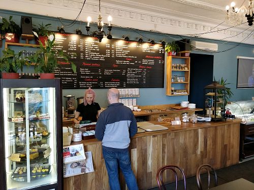 counter area at Troitskiy Most - Kuybysheva in St Petersburg