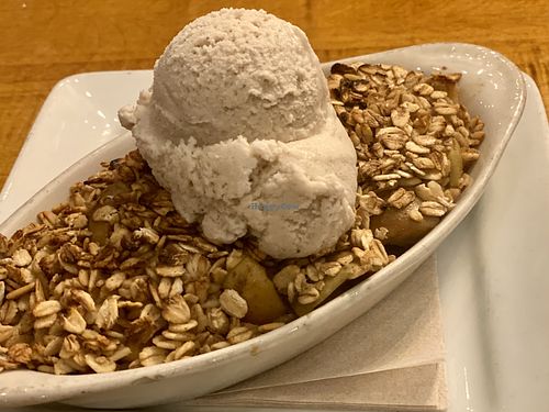 Apple cobbler at Sage Regenerative Kitchen in Pasadena