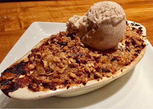 Apple cobbler a la mode at Sage Regenerative Kitchen in Pasadena