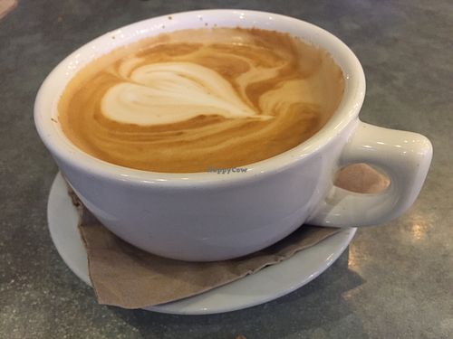 Almond latte at Sage Regenerative Kitchen in Pasadena