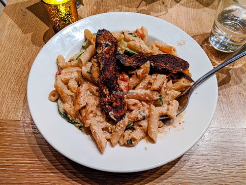 Seasonal Veggie Pasta at Sage Vegan Bistro at Sage Regenerative Kitchen in Pasadena