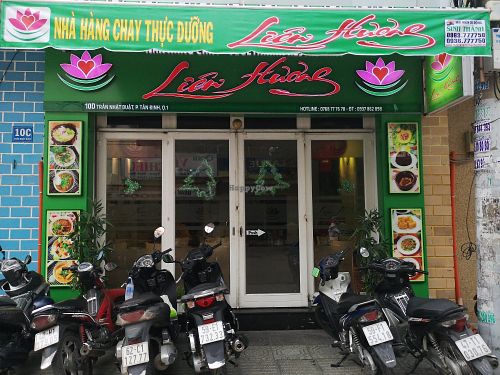The new location at Lien Huong Vegetarian Restaurant in Ho Chi Minh City