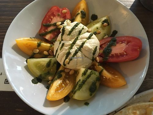 Tomato no-mozza at Aujourd'hui Demain Cafe in Paris