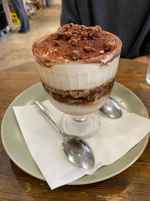 Tiramisu at Aujourd'hui Demain Cafe in Paris