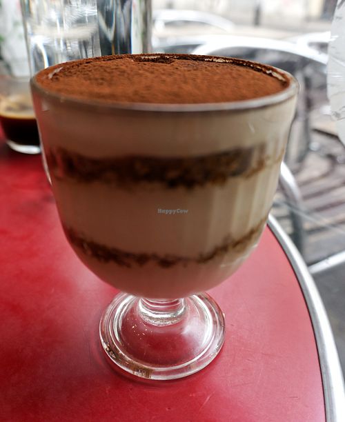 Tiramisu at Aujourd'hui Demain Cafe in Paris