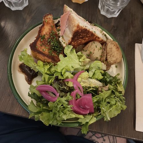 Croque Monsieur Forever at Aujourd'hui Demain Cafe in Paris