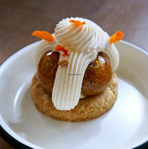 Pine Nuts Saint-Honoré at Aujourd'hui Demain Cafe in Paris