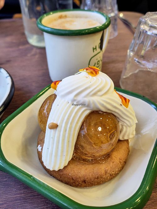 Saint Honoré at Aujourd'hui Demain Cafe in Paris