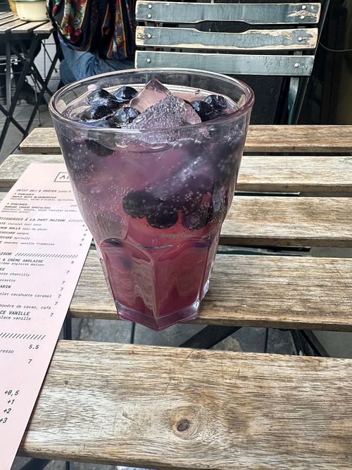  at Aujourd'hui Demain Cafe in Paris