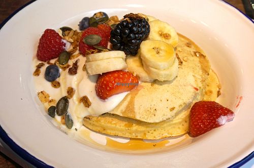 Sweet pancakes at Aujourd'hui Demain Cafe in Paris