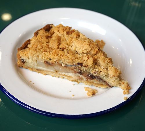 Crumble Pie at Aujourd'hui Demain Cafe in Paris