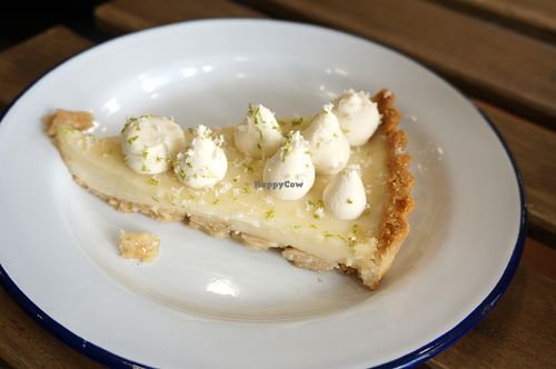 Tarte citron at Aujourd'hui Demain Cafe in Paris
