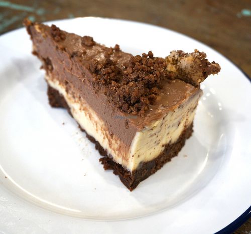 Brownie Cheesecake at Aujourd'hui Demain Cafe in Paris
