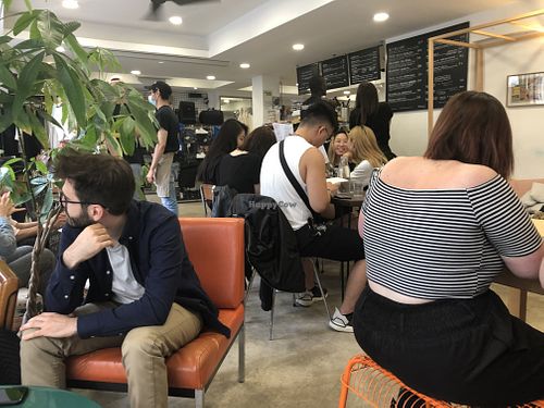 When full at Aujourd'hui Demain Cafe in Paris