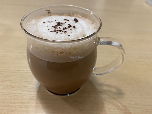 Soy mocha at Healthy Penguin Cafe in Matsumoto