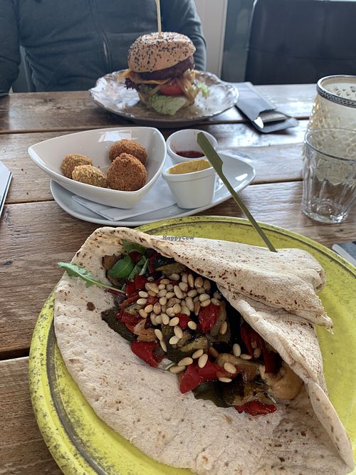 Way more food than we can eat! at De Zeemeeuw in Noordwijk