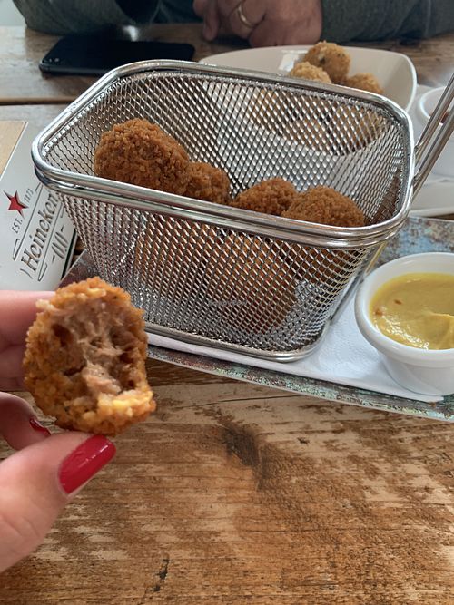 Vegan croquettes- so delicious! at De Zeemeeuw in Noordwijk