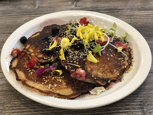 Coconut Pancakes  at Fox & Fig in Savannah
