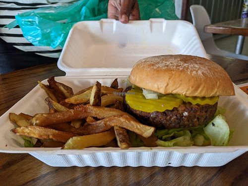 Burger and fries at Murray Hillbilly in Jacksonville