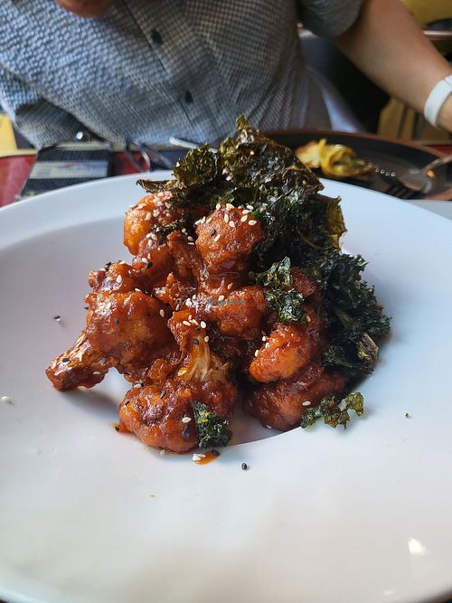 Korean fried cauliflower at Wild Food in Granada