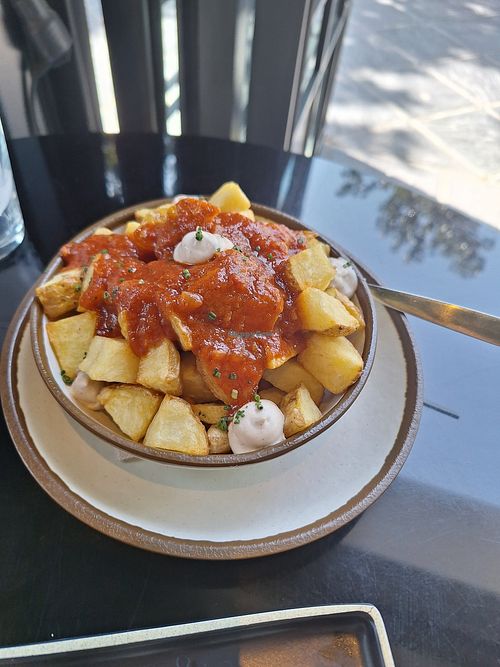 Spicy potatoes at Wild Food in Granada