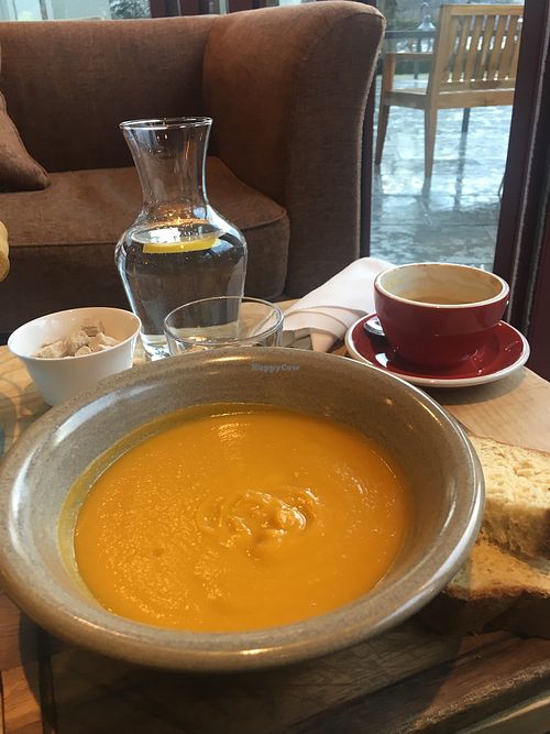 Vegan soup  at Ramsbeck - Another Place Hotel in Watermillock