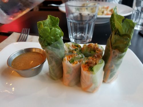 Vegan Spring Rolls at Hidden Garden Thai Cuisine in Culver City