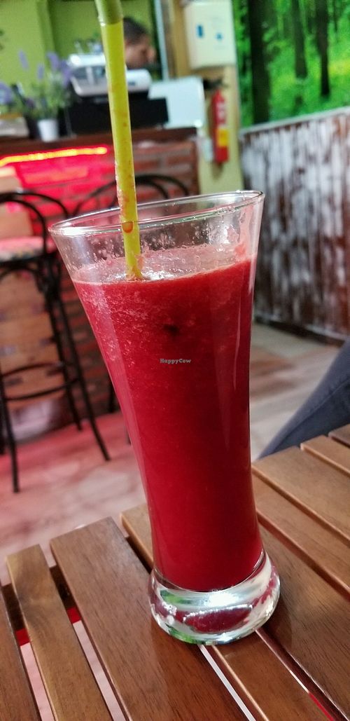 beet juice. amazing !  at Shamar Bar Restaurante in Fuengirola